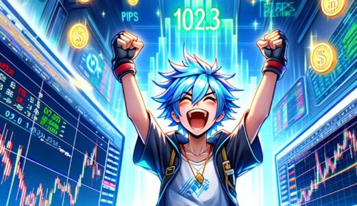 【102.3pips獲得！】FX自動売買ツール（EA）チーム