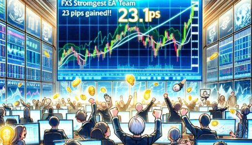 【23.1pips獲得！】FX自動売買ツール（EA）チーム