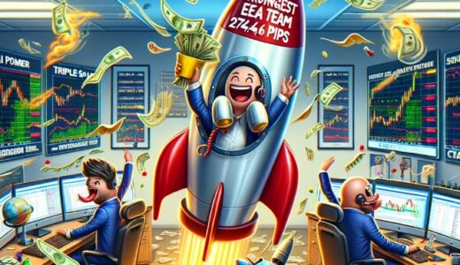 【274.6pips獲得！】FX自動売買ツール（EA）チーム