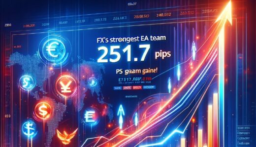 【251.7pips獲得！】FX自動売買ツール（EA）チーム