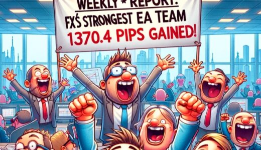 《週報》【1370.4pips獲得！】FX自動売買ツール（EA）チーム