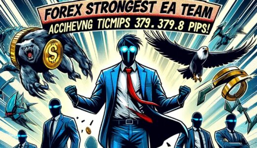 【379.8pips獲得！】FX自動売買ツール（EA）チーム