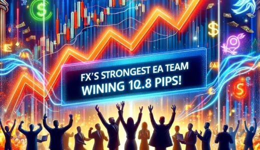 【102.8pips獲得！】FX自動売買ツール（EA）チーム