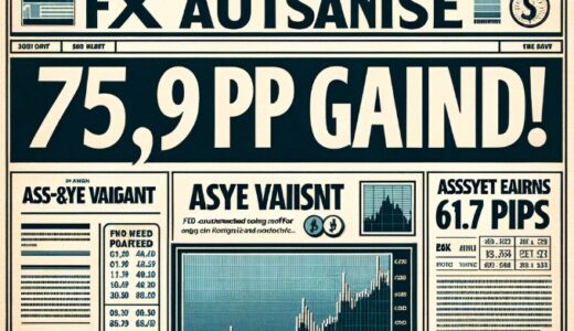 【75.9pips獲得！】FX自動売買ツール（EA）チーム：Assye亜種が61.7pipsを稼ぐ