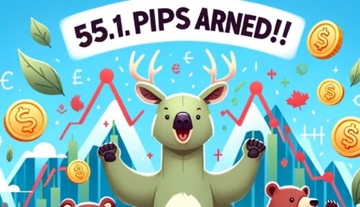 【55.1pips獲得！】FX自動売買ツール（EA）チーム：「THE AUDCAD」タイプBが49.1pipsを稼ぐ