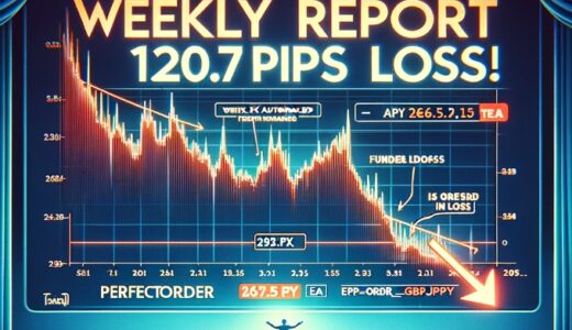 《週報》【120.7pipsの損失！】FX自動売買ツール（EA）チーム：PerfectOrder_GBPJPYが269.5pipsの損失