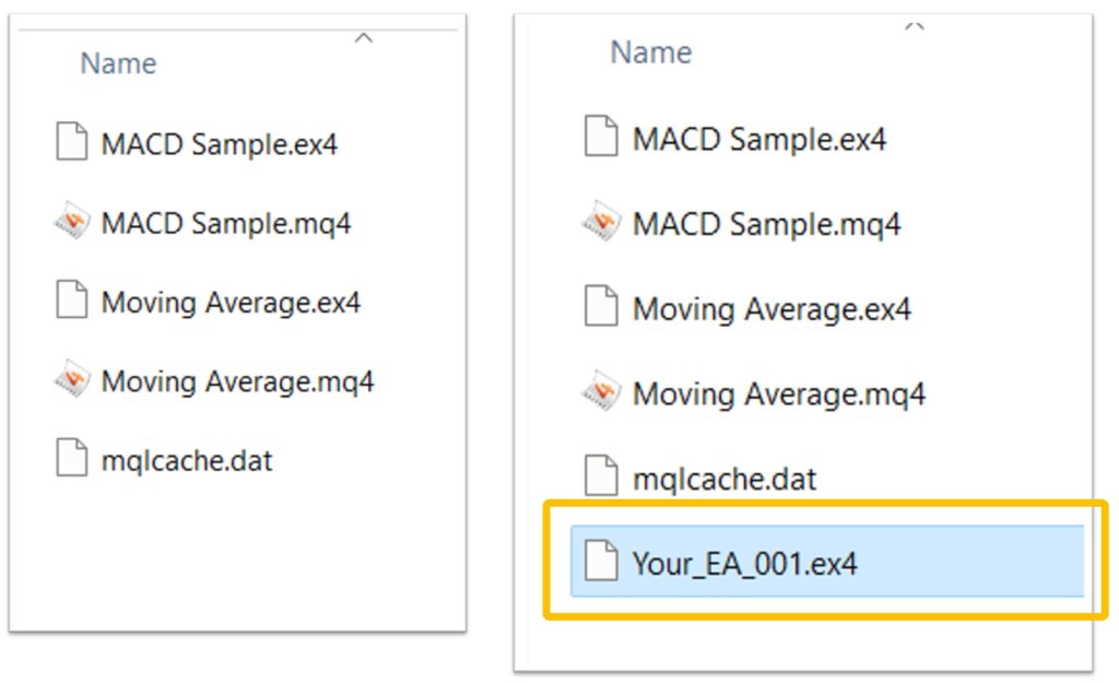 MT4に新しいEAを設置する手順