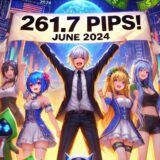 《2024年06月報》【261.7pips獲得！】FX自動売買ツールEAチーム：Triple Scalperが1040.0pipsを稼ぐ