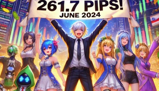 《2024年06月報》【261.7pips獲得！】FX自動売買ツールEAチーム：Triple Scalperが1040.0pipsを稼ぐ