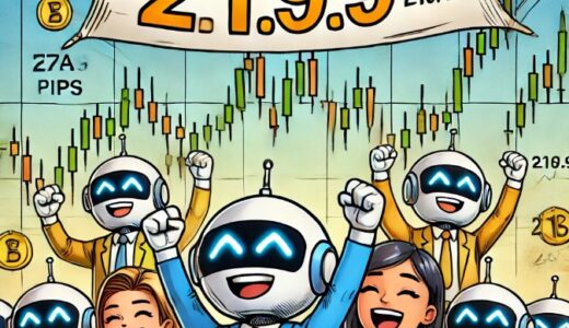 【216.9pips獲得！】FX自動売買ツール（EA）チーム：Triple Scalperが78.6pipsを稼ぐ