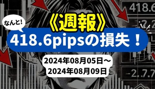 《週報》【418.6pipsの損失！】FX自動売買ツールEAチーム：激勝ち AUDNZDが791.3pips稼ぐ