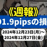 《週報》【-191.9pipsの損失】FX自動売買ツールEAチーム：明暗分かれた1週間の結果報告