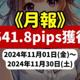 《2024年11月報》【3641.8pips獲得！】FX自動売買ツールEAチーム：Triple Scalperが1925.2pipsを獲得！