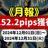 《2024年12月報》【2152.2pips獲得！】FX自動売買ツールEAチーム：Triple Scalperが2255.6pipsの大勝利！